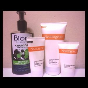 Neutrogena Acne cleanser, lotion, SPF & additional